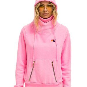 Aviator Nation Ninja Hoodie Medium M Neon Pink